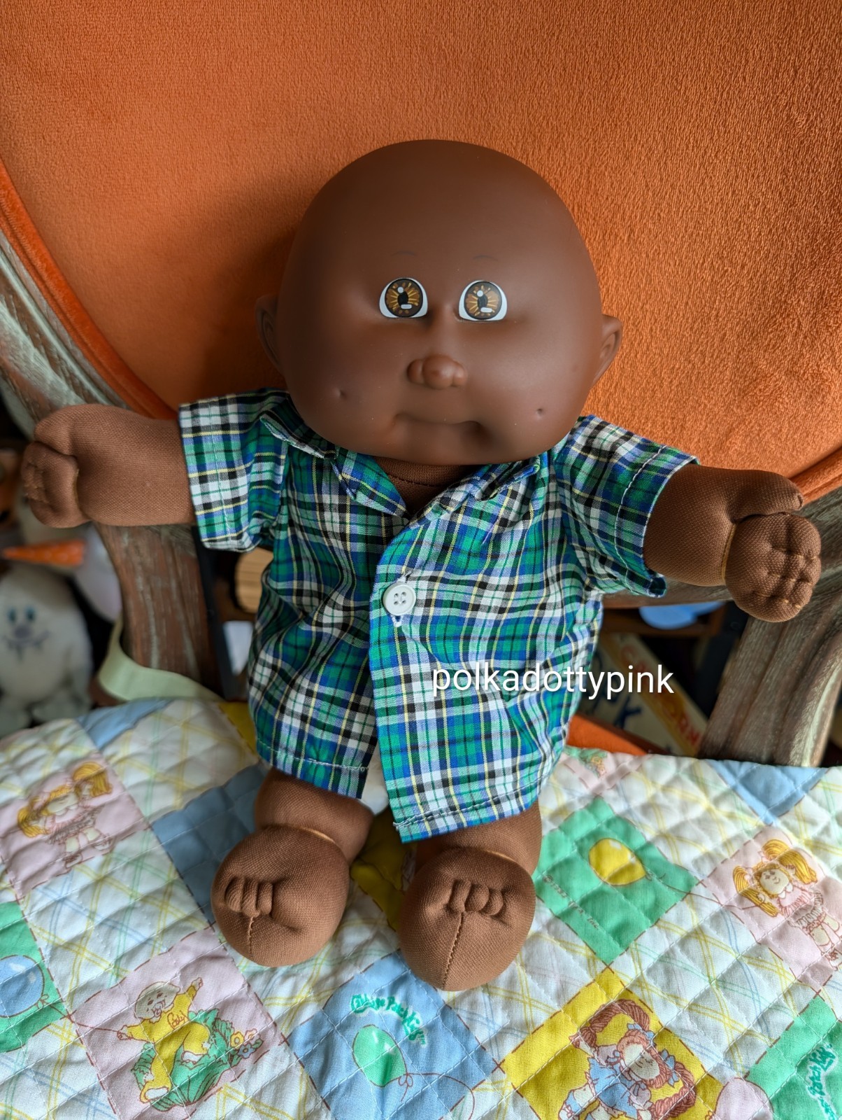 Cabbage Patch Dark AA HM 9 Preemie Very Hard To Find Transit