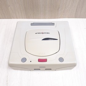 Japanese Sega Saturn Console with 2 Virtua Gun Controllers &3 Games White NTSC-J
