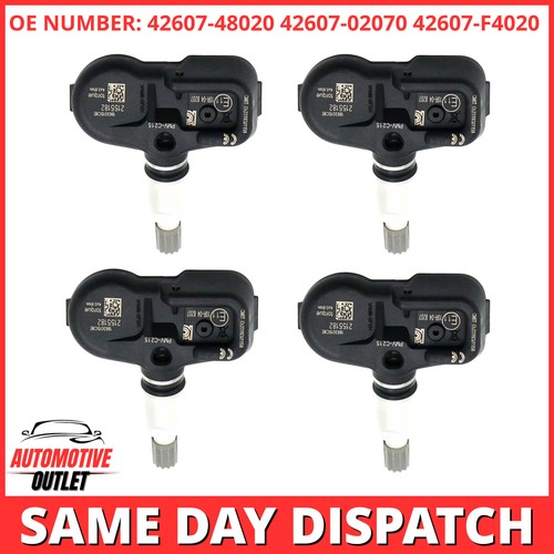 4X TYRE PRESSURE SENSOR FOR TOYOTA LEXUS 42607-48020 42607-02070 42607-F4020