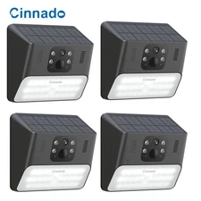 4PACK Cinnado WiFi Wireless Solar Battery Power Security Camera System Outdoor