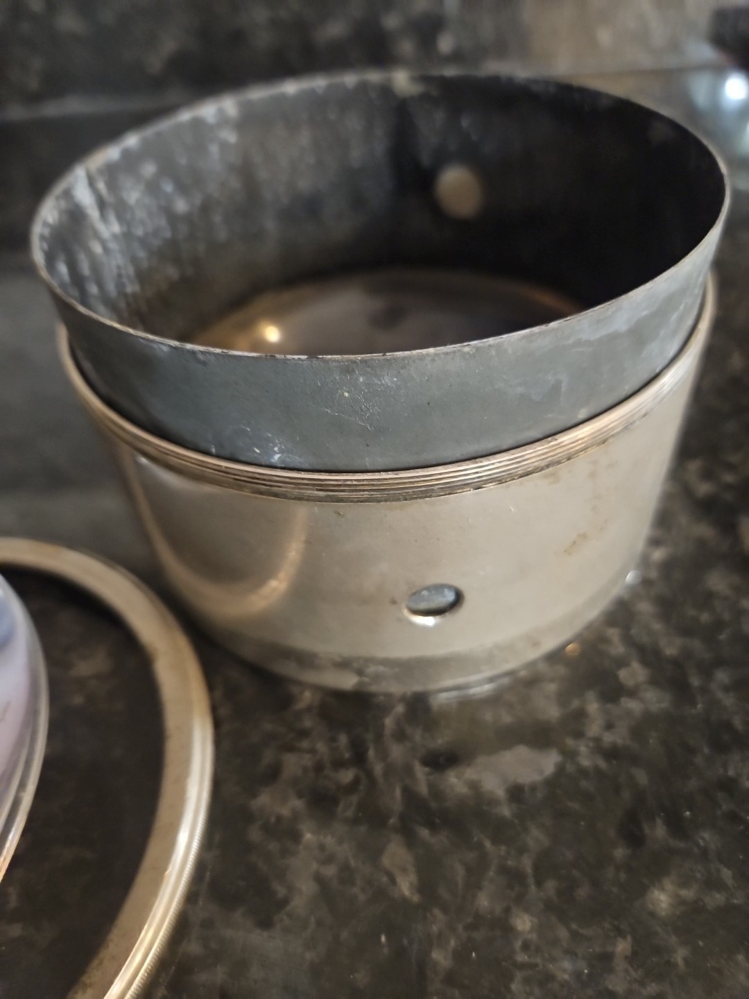  4.5" Antique Condenser magnifier lens VTG Victorian Magic Lantern Projector 