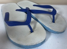 Blue White Flip-Flops Sandals Size S 5/6 Beach Pool Summer Casual