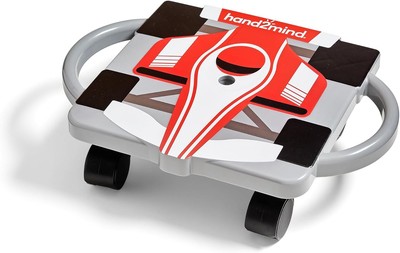 hand2mind Red Speedway Racer Scooter Board, Floor Scooter Board, Gross Motor Toy