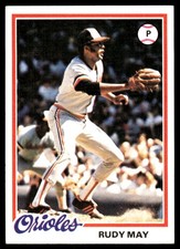 Rudy May 1978 Topps #262 Baltimore Orioles MLB READ FREE SHIPPING AutographDen