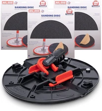WAL-BOARD TOOLS Folding Radial Drywall Sander Kit, 9-Inch, with 18 Sanding Discs