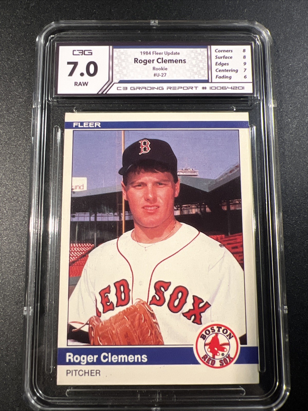 Roger Clemens - 1984 Fleer Update -  #U-27 RC Red Sox