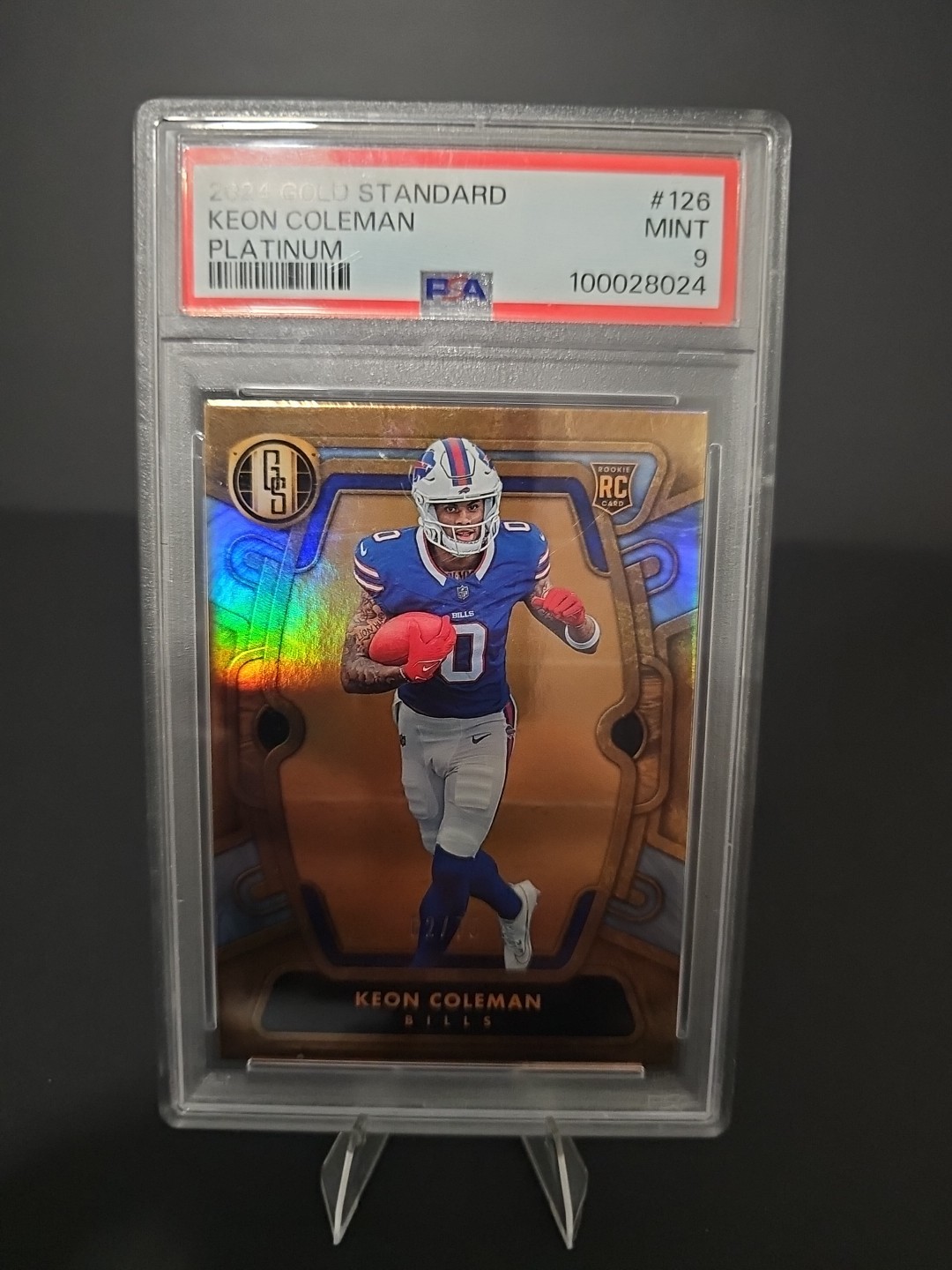 2024 Panini Gold Standard - Rookies Keon Coleman #126 Platinum /75 (RC)