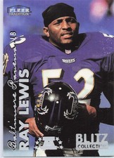 Ray Lewis 1999 Fleer Tradition #137BC Blitz Collection