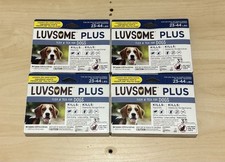 LuvSome Plus Flea Tick For Dogs 23-44 3 Month Supply Each Fast- Acting