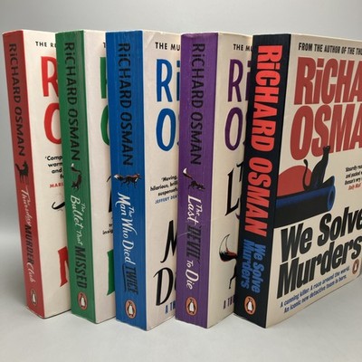 Richard Osman Thursday Murder Club Book 1 2 3 & 4 We Solve Murders 5 Paperbacks