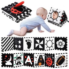 URMYWO Black and White Baby Toys, Tummy Medium, Colorful Toy