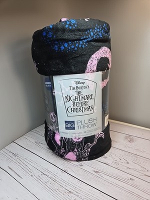 The Big One Oversized Nightmare Before Christmas Plush Throw Blanket - 5ft x 6ft
