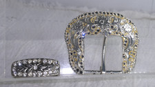 cowboy/cowgirl western belt buckle with belt loop