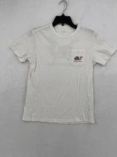 Vine Yard Vines T Shirt Youth Size Large Color White SS Graphic Pocket Crew Neck