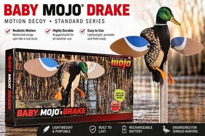 MOJO Outdoors HW4401 Baby Mallard Drake Decoy Waterfowl Hunting RC NEW in Box