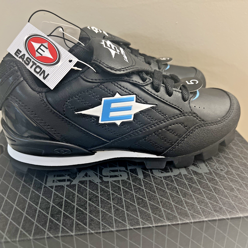 Chaussures à crampons de baseball softball basses Easton Quake WFII pour femmes 5 noires 89-3609-6 - Photo 1/7