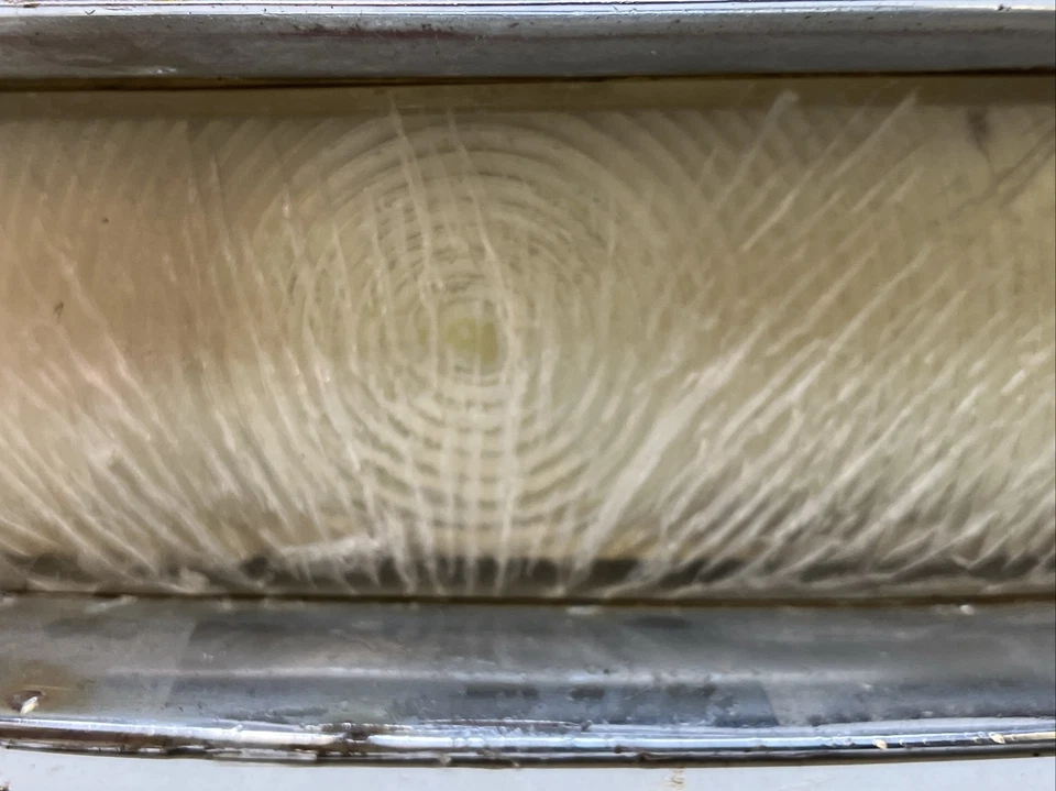 Used OEM Front Bumper Turn Signal with Lens & Bezel 1956 Oldsmobile (513) - Image 4 of 4