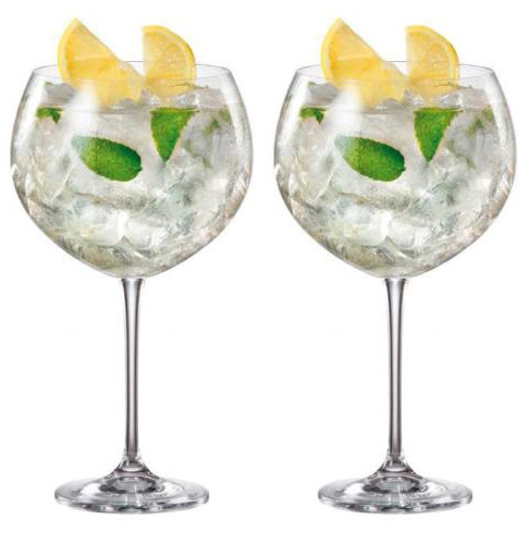 2X BOHEMIA CRYSTAL GIN TONIC COCKTAIL Ballon GLAS 850ml ENEBRO - Bild 1 von 3