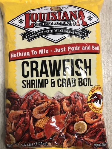Louisiana Fish Fry Products Crawfish Shrimp & Crab Boil 4.5 Lb Bag - Picture 2 of 4