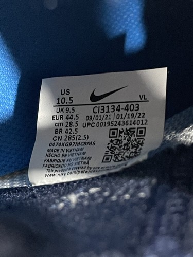 Nike Force Zoom Nike Trout 7 Baseball Cleats CI3134-403 Midnight Navy Mens 10.5 - Picture 12 of 12