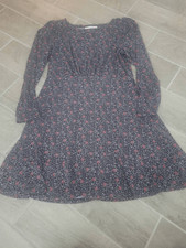 Loft Flounce Flare Dress Size 10 Floral