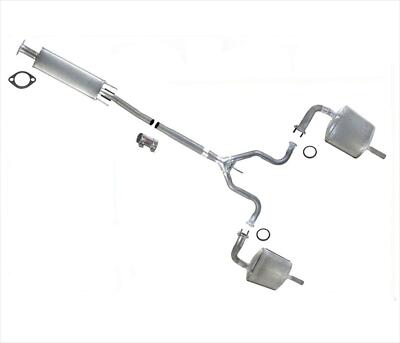 Full Exhaust Middle Resonator & Dual Muffler for Nissan Altima 2.5L 07