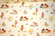 BEACH PLAY IN YELLOW FROM MICHAEL MILLER - 100% COTTON FABRIC