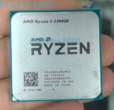 AMD Ryzen 3 2200GE 3.2-3.6GHz 4CORE 4Thr 35W Socket AM4 CPU Processor R3 2200GE
