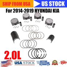 4 x Piston Ring & Pistons Set For 2014-19 HYUNDAI KIA SOUL 2.0L
