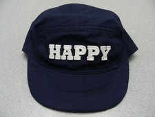 HAPPY - BABY GAP - Navy Blue - Baby 0-6 Months Size Stretch Fit Cap Hat 