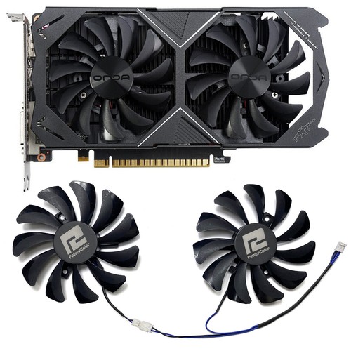 2PCS 85MM Kühlventilator Grafikkarte für ONDA GTX1050ti 4GD5 Grafikkarte - Afbeelding 5 van 8