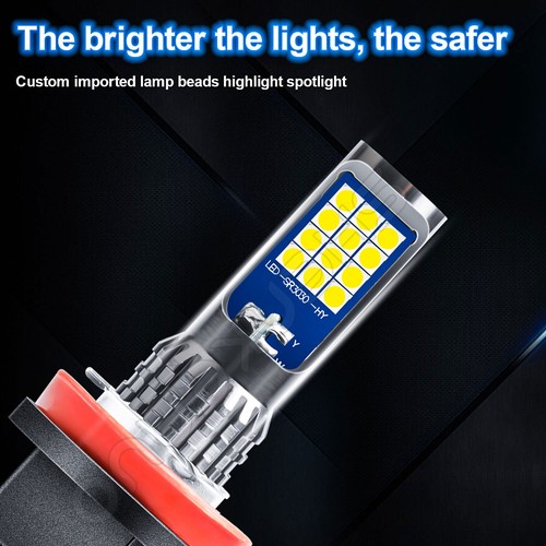 For 2008-2015 Mitsubishi Lancer Dual Color Golden Yellow White H11 LED Fog Light - Picture 12 of 12