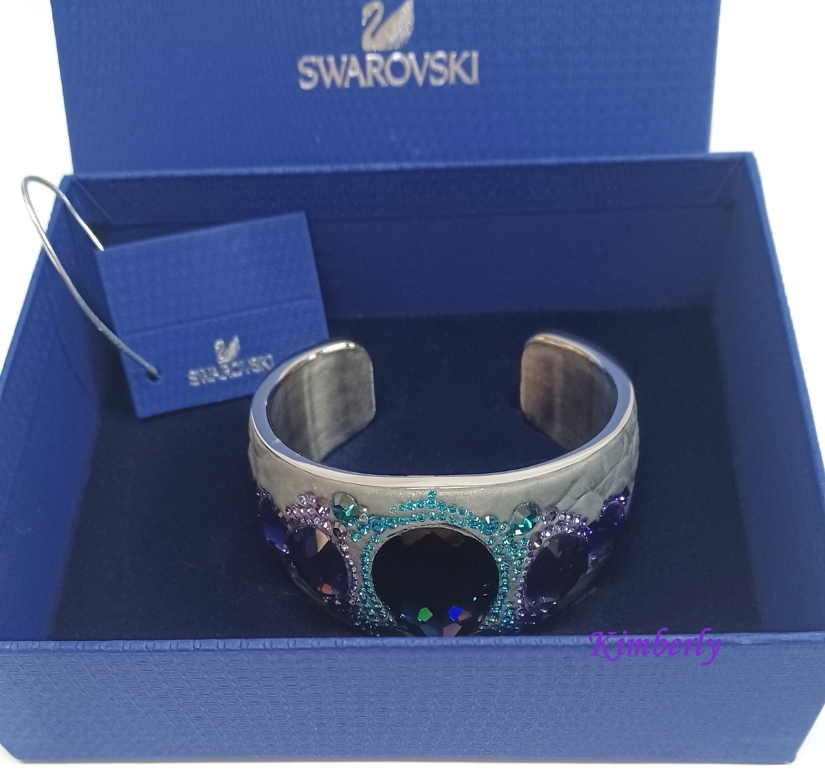 アクセサリー SWAROVSKI Crystal March Owl Bangle March Owl bracelet with Swarovski gold plating, size M 5428794