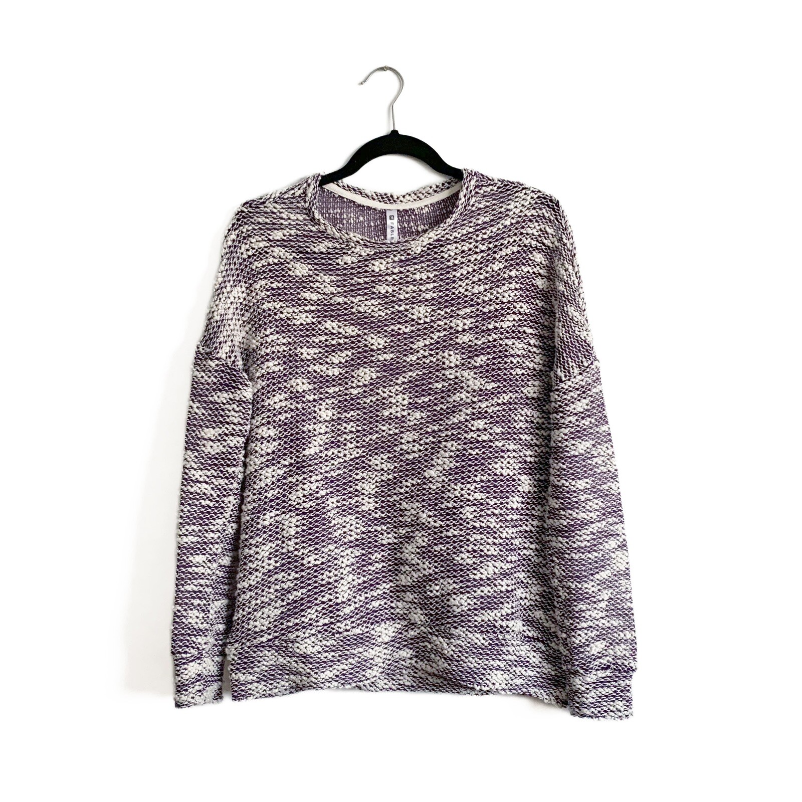 Fabletics Juliette Eggplant Pullover Sweater Purp… - image 2