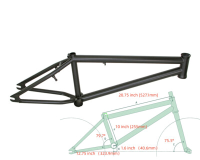 Bike Frame Haro V2 Frame HARO BMX LA BASTILLE FRAME MERLOT 21