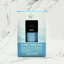 Simply Essentials BE CALM Essential Oil Blend w/ Coconut Oil 15mL /.5 fl oz NIB