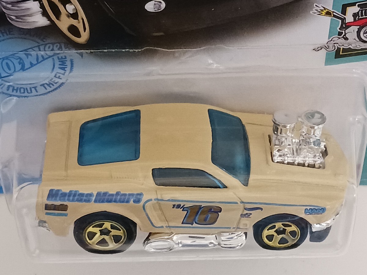 68 Mustang 40/250, 2021 Hotwheels 'Tooned' 3/5, Mustard | eBay