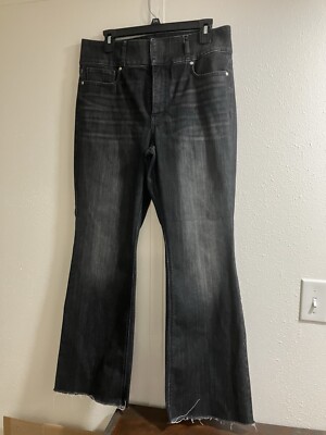 White House Black Market X High Rise Skinny Flare Denim Jeans Size 12  Stretch