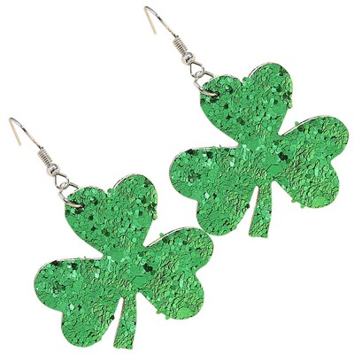  1 Paar Klee Baumeln Ohrringe Pailletten Ohrringe St. Patrick's Day