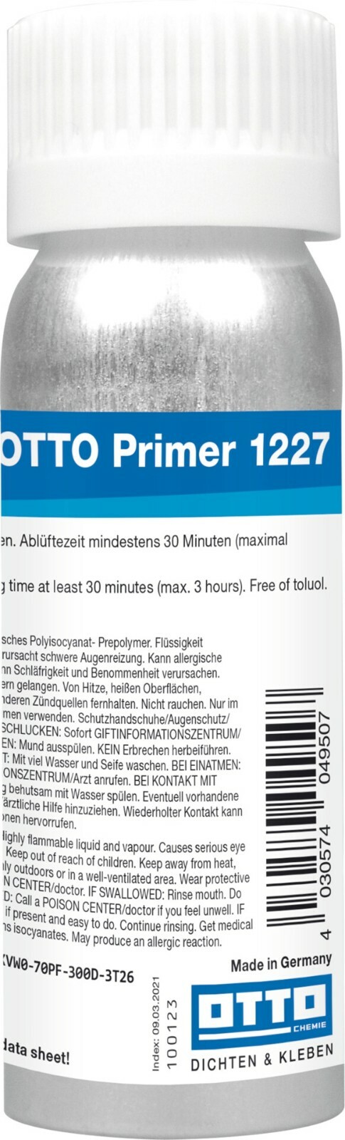 Otto Primer 1227 100 ML Kunststoff-Primer Adhesion Improvement On Plastic