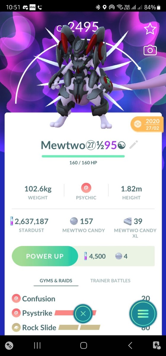 Pokemon Armored Mewtwo ( Two Charged Moves ) ( For Ultra
