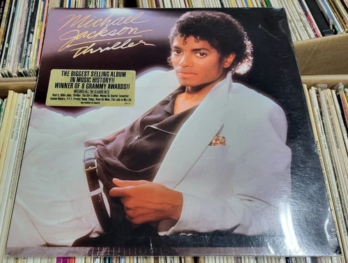 Michael Jackson 1984 pressing LP Thriller - SEALED Hype Sticker