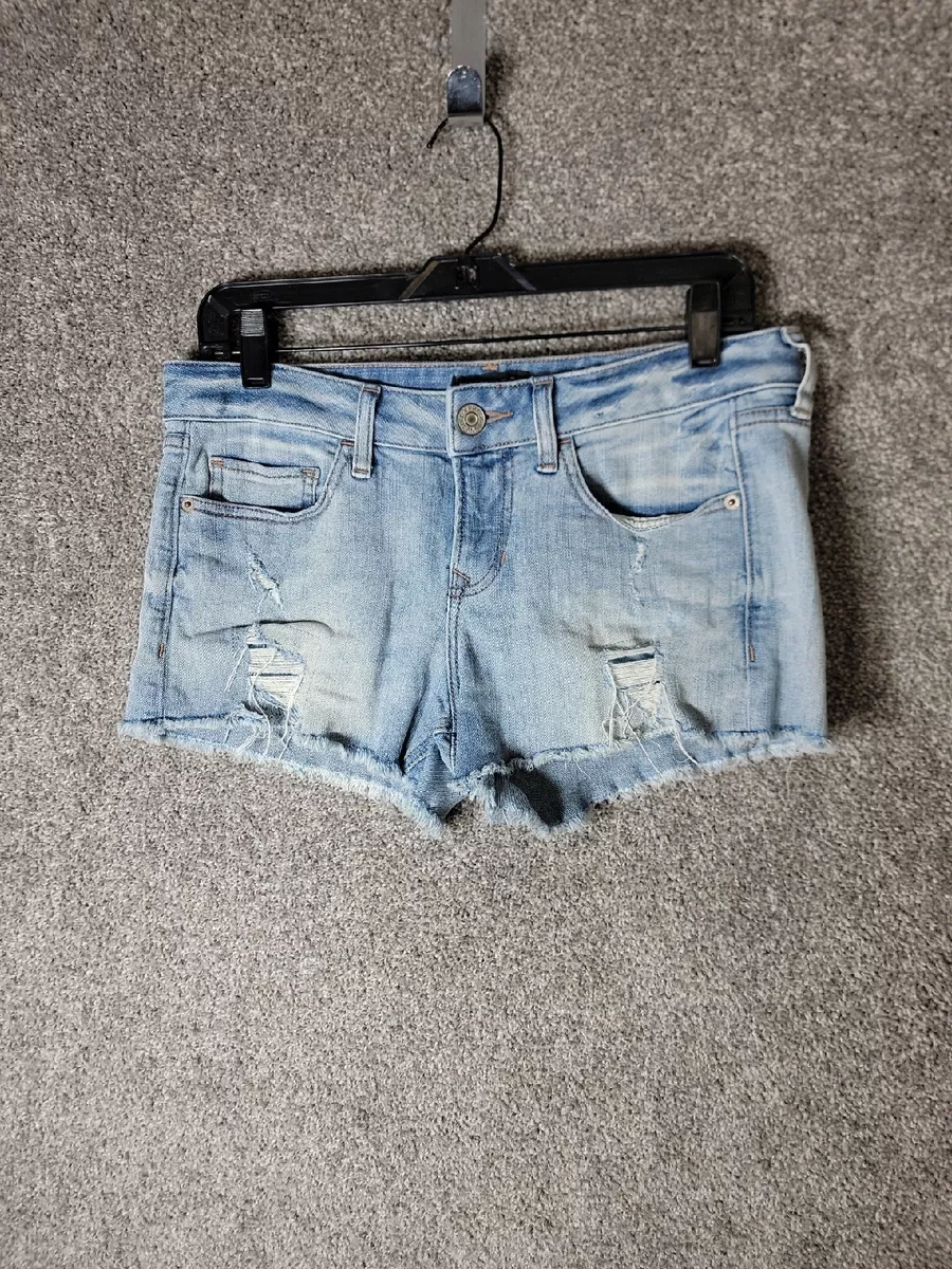 Express Shortie Low Rise Shorts Womens Size 4 Light Blue