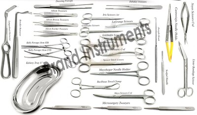 General Surgery Instruments Kit Medical Operating Instrument Set Of 28