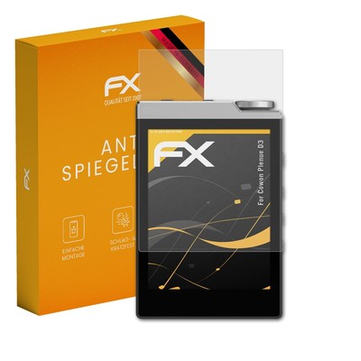 atFoliX 3x Displayfolie für Cowon Plenue D3 Schutzfolie matt&stoßfest Folie