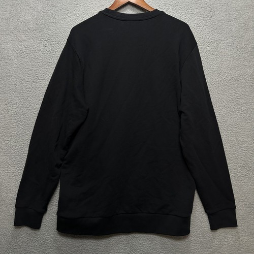 Diesel Pullover Fleece Sweater Mens 2XL Black Long Sleeve Big Logo S-Gir-b5 - Picture 7 of 9