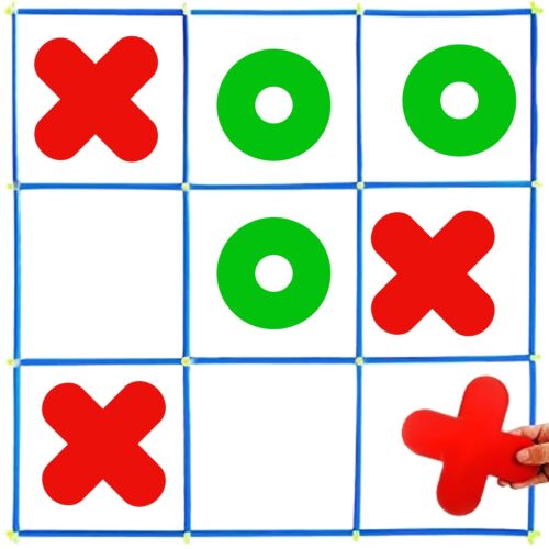 Jumbo Tic Tac Toe Game Set, Large Indoor Outdoor Games, Backyard Games for Ki...