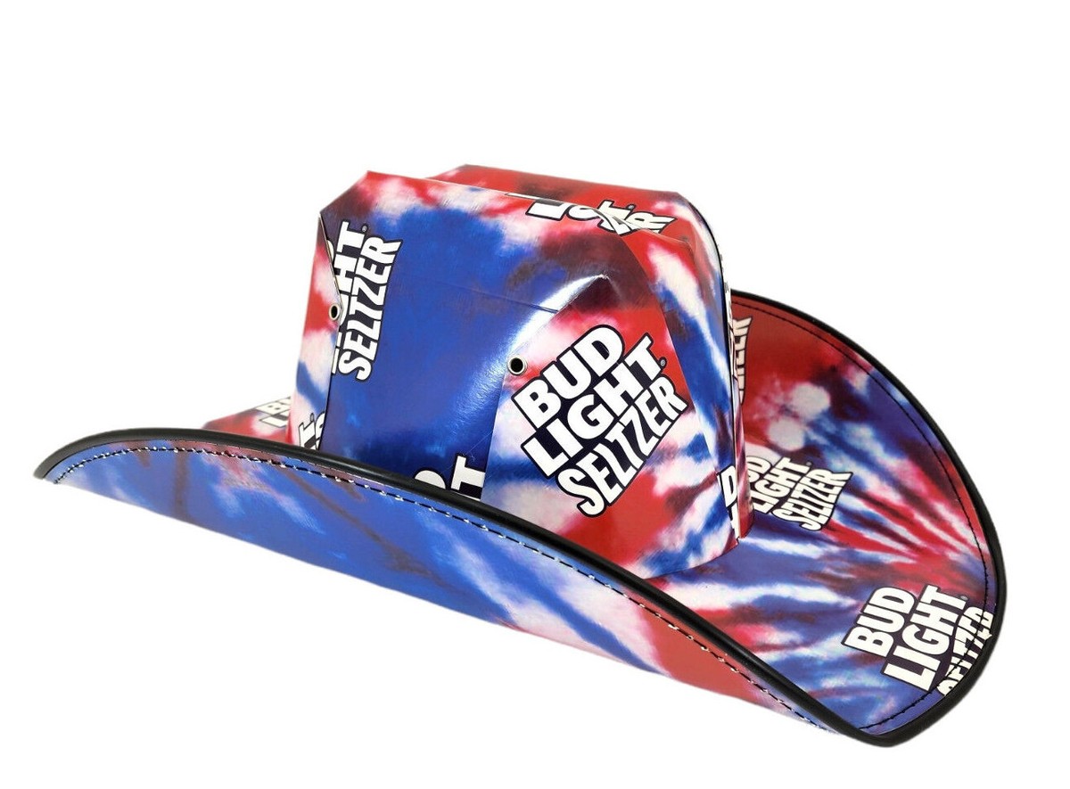 NEW Bud Light Seltzer Cowboy Cowgirl Cardboard Beer Box Hat  display picture 3