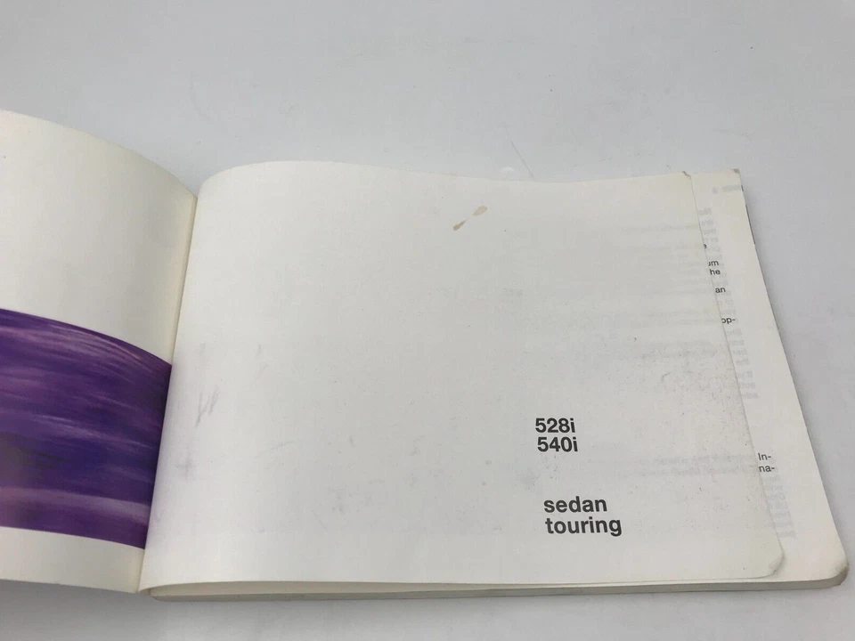 BMW 528i 540i 1998 manual del propietario OEM OM01542 Foto 2 de 4