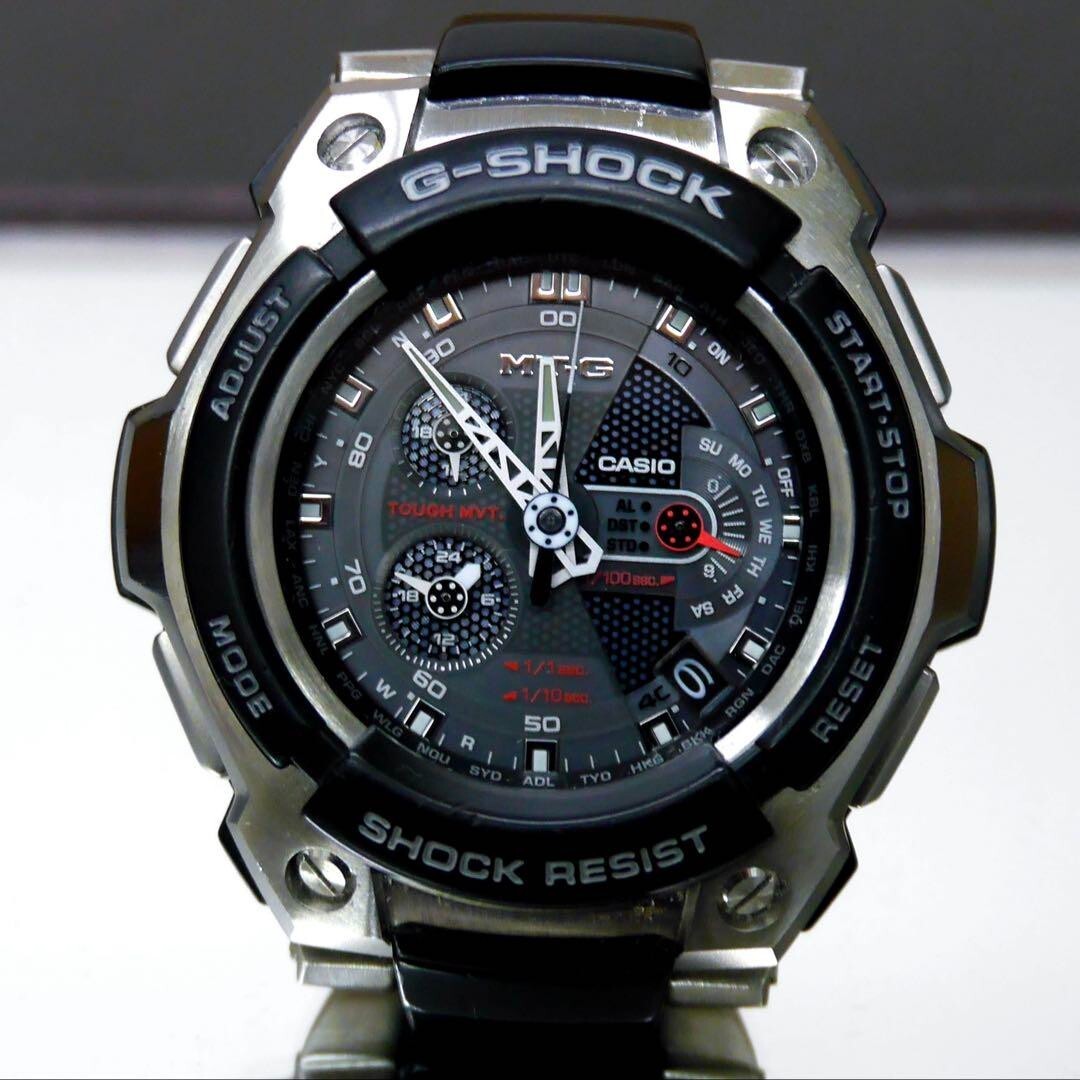 時計 G-SHOCK MTG-1100-1AJF CASIO G-SHOCK MTG-1100-1AJF Silver Stainless Steel Solar